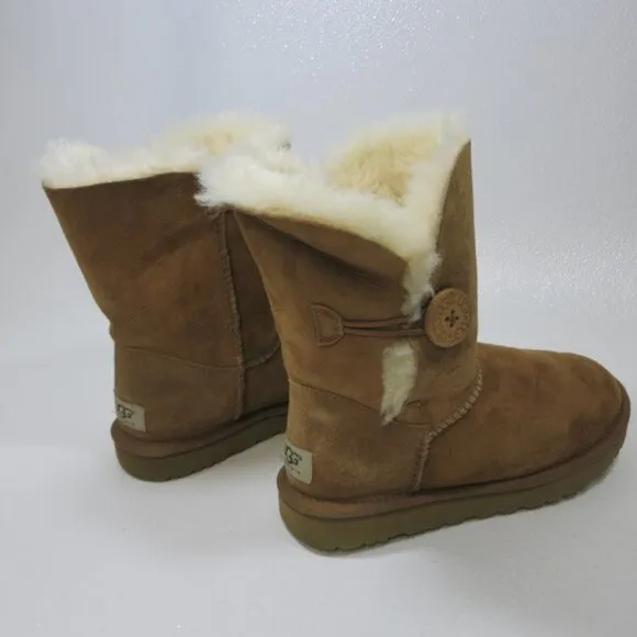 UGG Bailey Button Classic Short Winter Boots Shoes Australia Footwear Women's 7