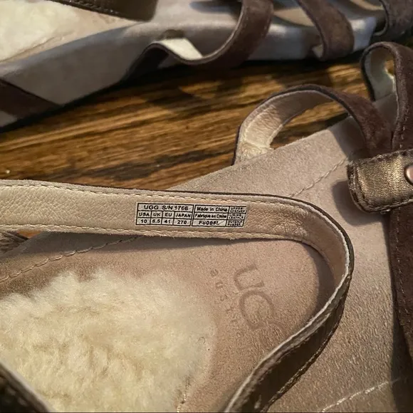 UGG Brown Sandals in Size 10