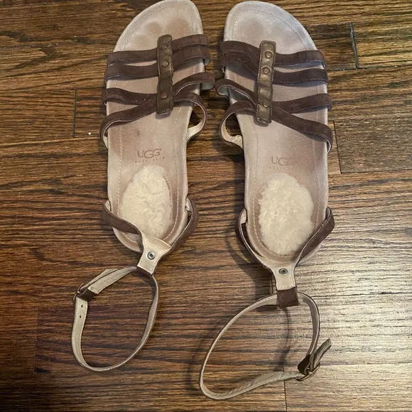 UGG Brown Sandals in Size 10