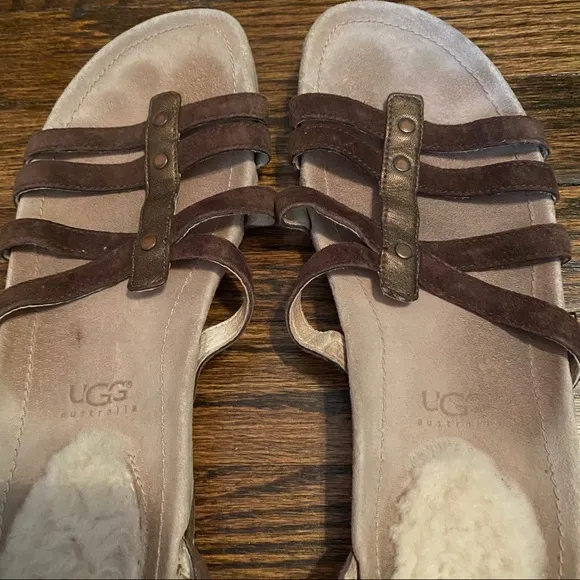 UGG Brown Sandals in Size 10