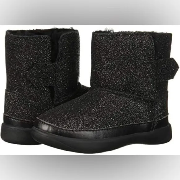 UGG Kids Keelan Glitter (Toddler/Little Kid) Black | Size 6 | NEW!!!🖤🩶