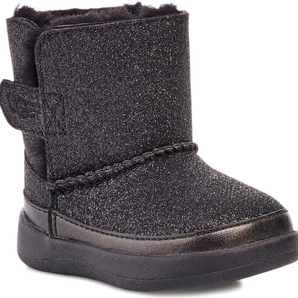UGG Kids Keelan Glitter (Toddler/Little Kid) Black | Size 6 | NEW!!!🖤🩶