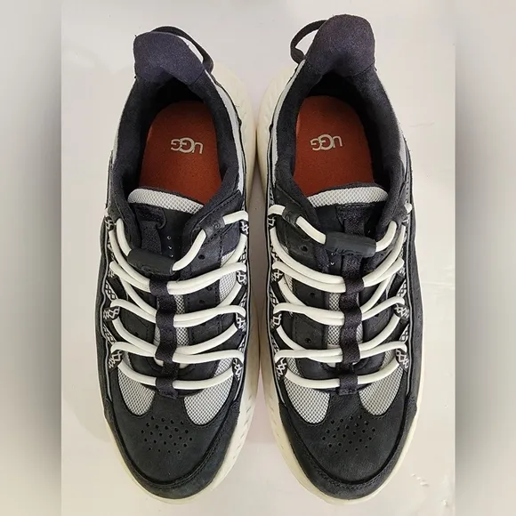 UGG Men's Gray/White Low-Top Sports Casual Shoes CA805 V2 Remix Sneakers, sz 8.5