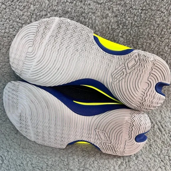 Under Armour Curry 7 Kids Youth size 6.5Y Blue Low top Basketball athletic shoes