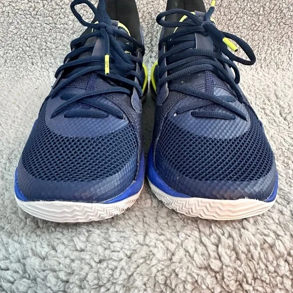 Under Armour Curry 7 Kids Youth size 6.5Y Blue Low top Basketball athletic shoes
