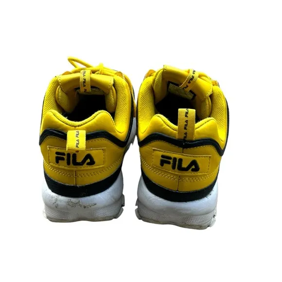 Unisex, Retro chunky two tone FILA Disruptor tennis shoes