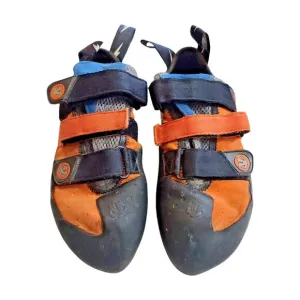 Used First Gen Evolv Shaman Rock Climbing Shoes US 10.5 EUR 44 Orange Black