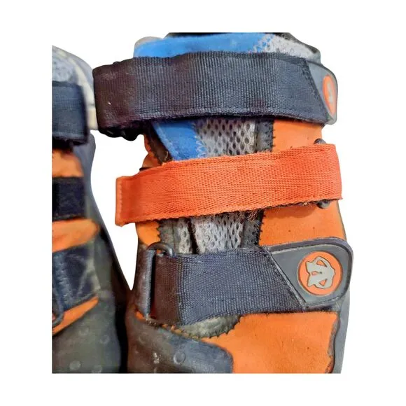 Used First Gen Evolv Shaman Rock Climbing Shoes US 10.5 EUR 44 Orange Black