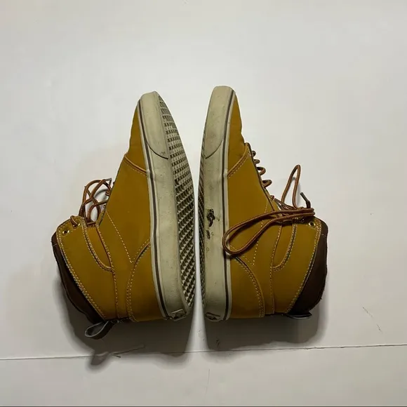 Vans Atwood Hi Brown Synthetic Lace Up Trainers Streetwear Shoes Mens Size 9
