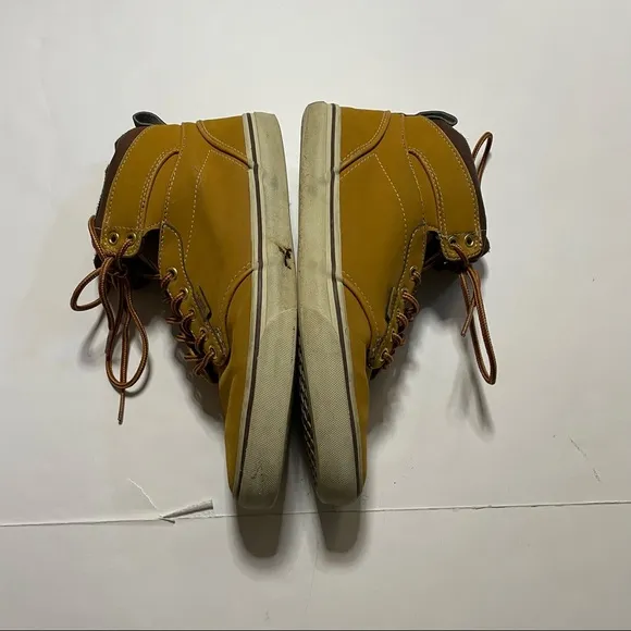 Vans Atwood Hi Brown Synthetic Lace Up Trainers Streetwear Shoes Mens Size 9