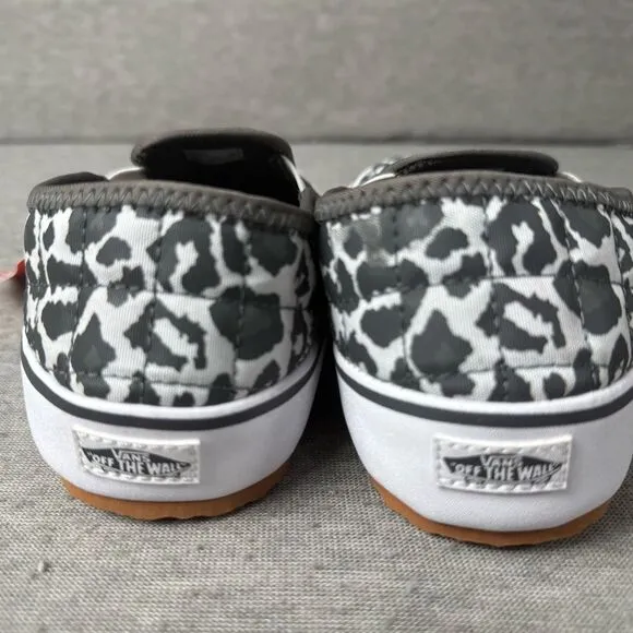 Vans Canvas Animal Print Slip On Shoes Sneakers Youth Kids Size 13 Gray NWT