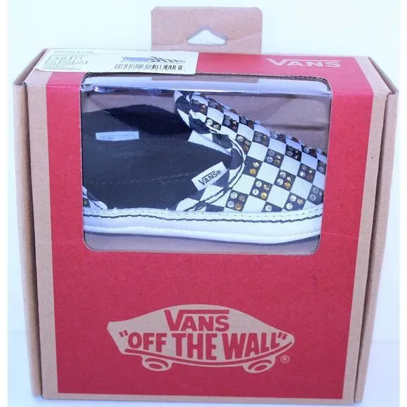 VANS Checkerboard Slip-On Black Rhinestone Sneaker