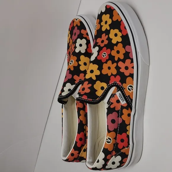Vans Classic Slip On Floral Pattern Shoes
