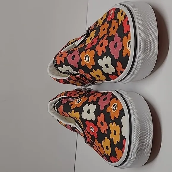 Vans Classic Slip On Floral Pattern Shoes