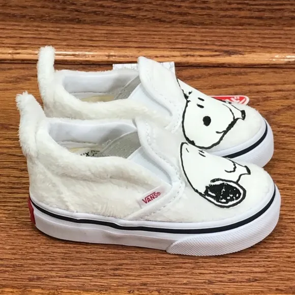 Vans Classic Slip On Peanuts Snoopy True White Shoes