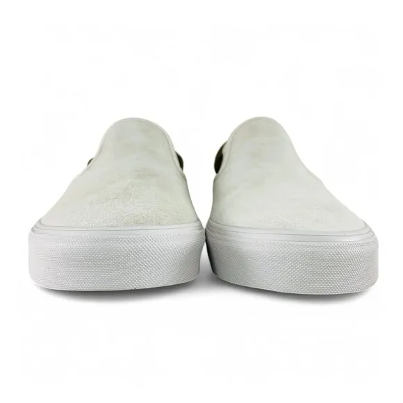 Vans Classic Slip-On Pig Suede Coffee Liqueur White Men's Shoes VN000BVZCH7