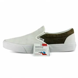 Vans Classic Slip-On Pig Suede Coffee Liqueur White Men's Shoes VN000BVZCH7