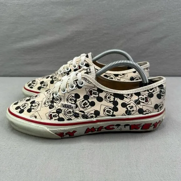 VANS Disney Authentic Womens Size 6.5 Shoes VINTAGE Mickey Mouse USA 1995