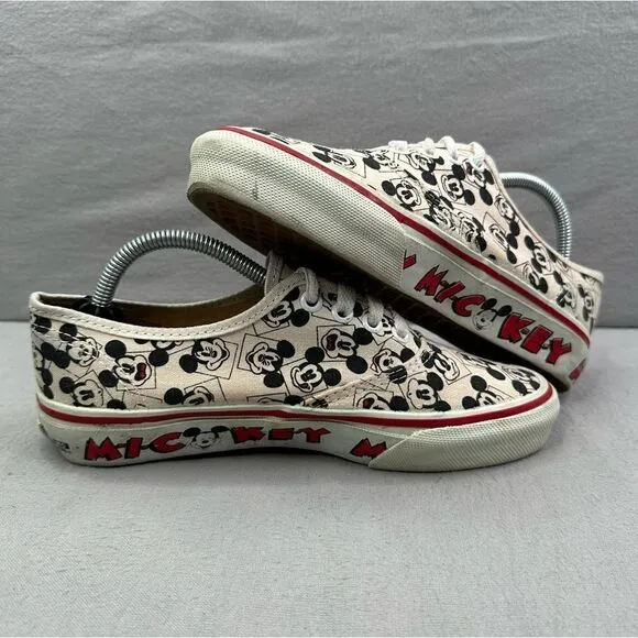 VANS Disney Authentic Womens Size 6.5 Shoes VINTAGE Mickey Mouse USA 1995