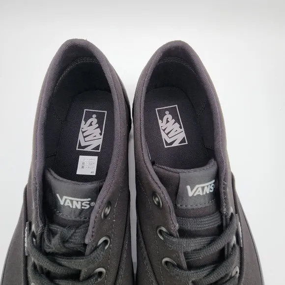 Vans Doheny Sneakers Womens Sz 11 Canvas Black/Black Streetwear Shoes New w/ Box