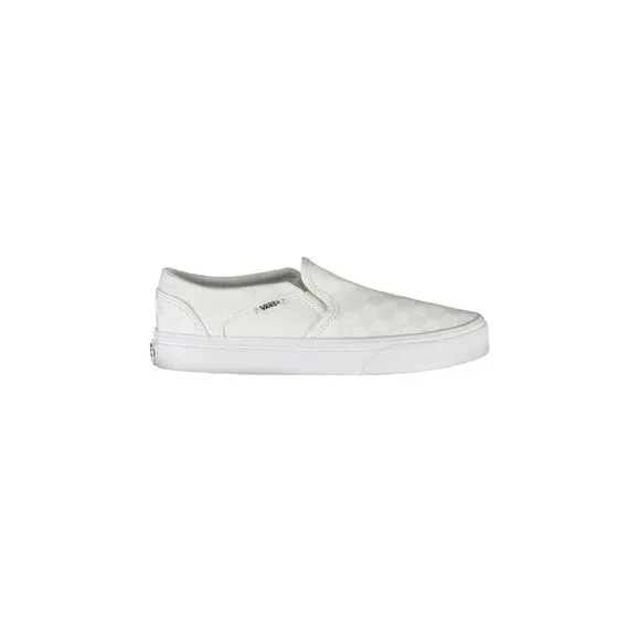 Vans Elastic Sports Footwear with Contrast Details and Logo. Women White