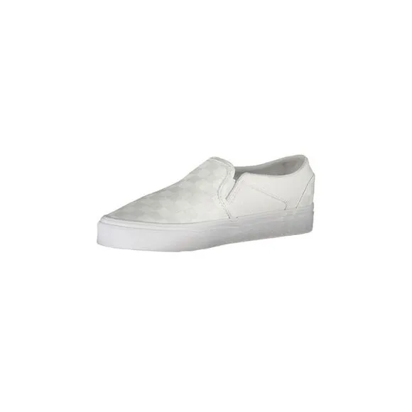 Vans Elastic Sports Footwear with Contrast Details and Logo. Women White