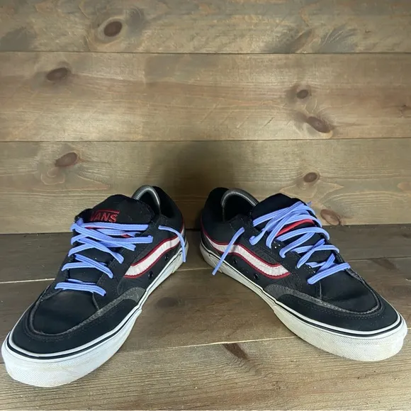vans holder mens size 9 shoes black Y2k vintage athletic skate sneakers