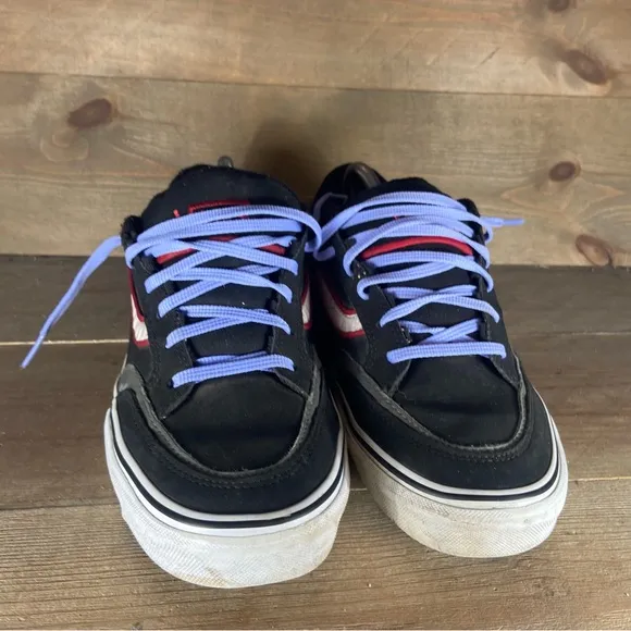 vans holder mens size 9 shoes black Y2k vintage athletic skate sneakers