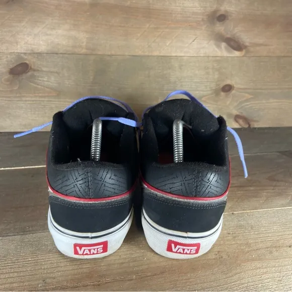 vans holder mens size 9 shoes black Y2k vintage athletic skate sneakers