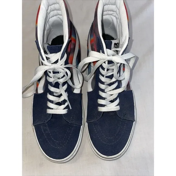 Vans Men’s Skateboard Shoes Size 8 M Black Tye Dye Athleisure Sports