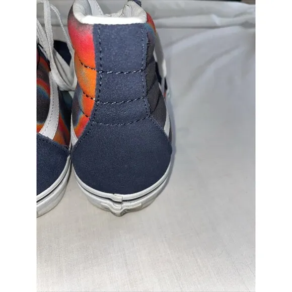 Vans Men’s Skateboard Shoes Size 8 M Black Tye Dye Athleisure Sports