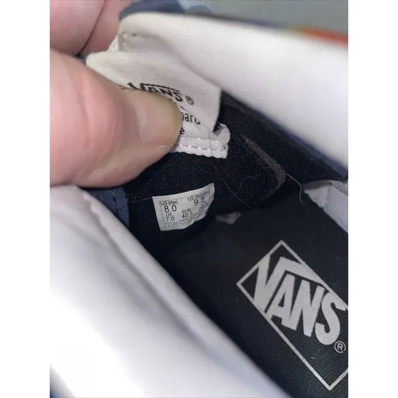 Vans Men’s Skateboard Shoes Size 8 M Black Tye Dye Athleisure Sports
