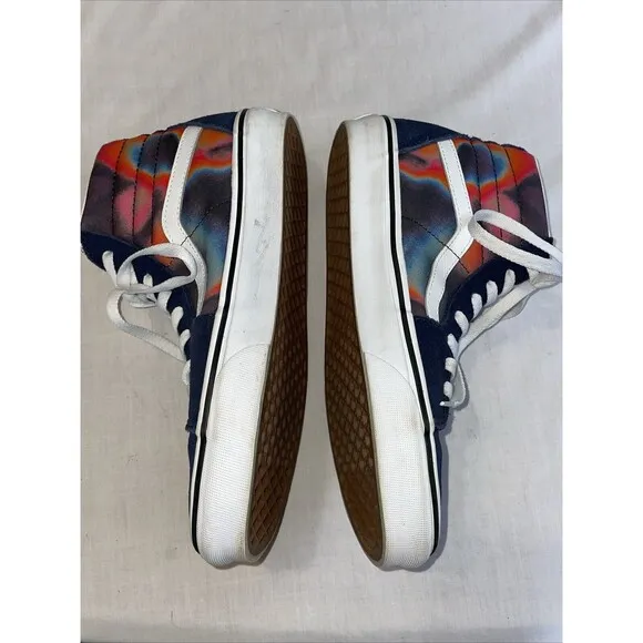 Vans Men’s Skateboard Shoes Size 8 M Black Tye Dye Athleisure Sports