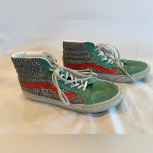 Vans Mens/Women’s Off The Wall High-Top Colorful Sneakers Men 7 Women 8.5
