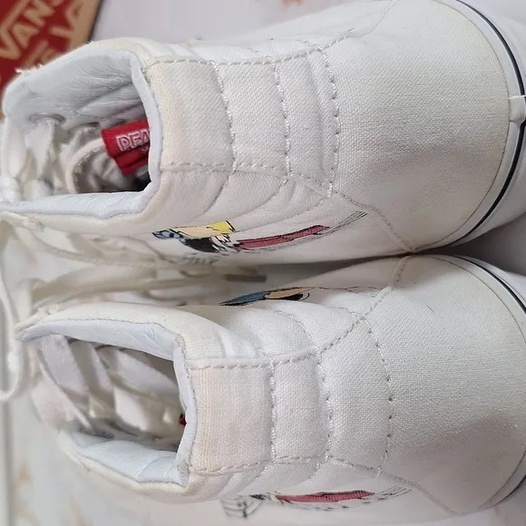 Vans Peanuts High Top Sneakers Shoes White
