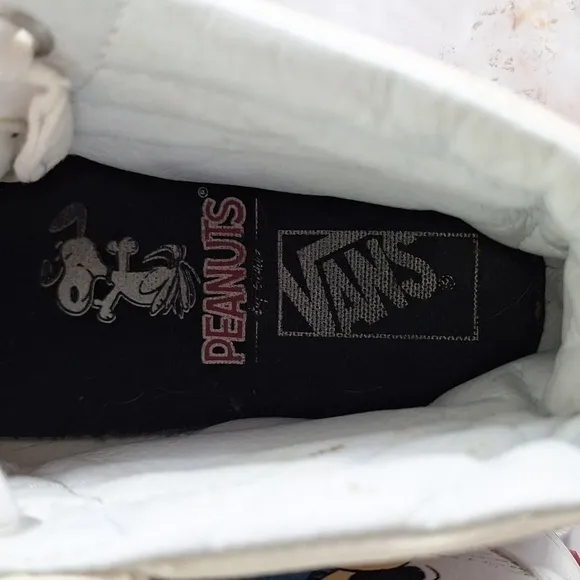 Vans Peanuts High Top Sneakers Shoes White