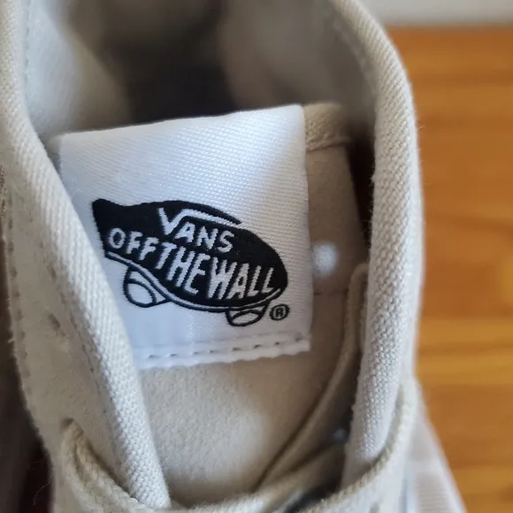 Vans Plaid High-Top Sneakers Beige Suede Ultra Cush Waffle Cup Unisex Shoes