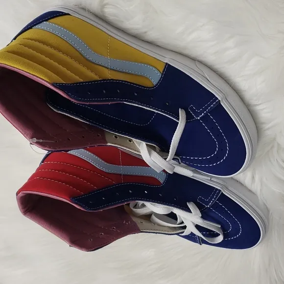 Vans Sk-8 Hi yellow red blue pink Sunshine