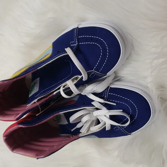 Vans Sk-8 Hi yellow red blue pink Sunshine