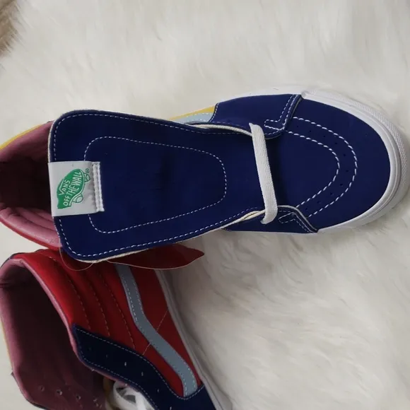Vans Sk-8 Hi yellow red blue pink Sunshine