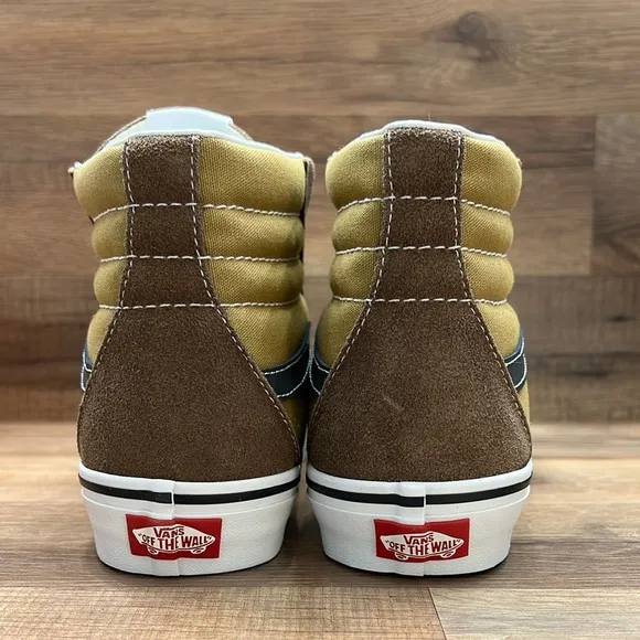 Vans SK8 Brown and Tan High-Top Sneakers