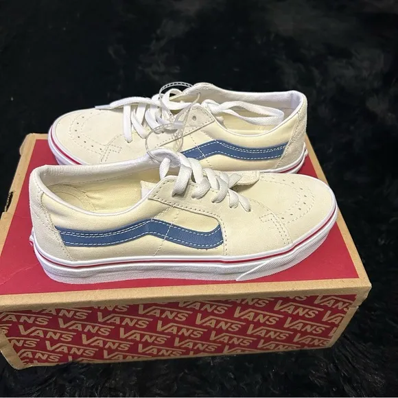 VANS Sk8-low top beige suede lace up shoes sneakers women’s 7 new