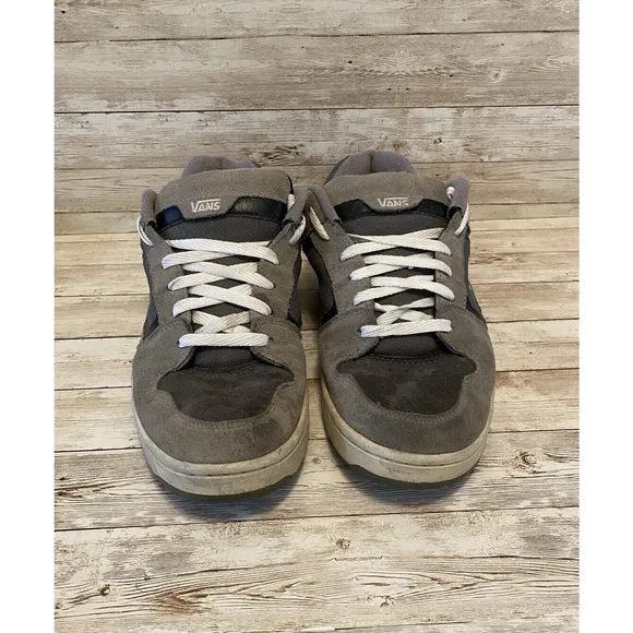 Vans Skater Shoes Mens 11.5 Grey White Docket Vintage 90's