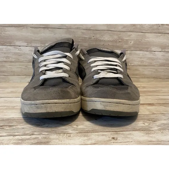Vans Skater Shoes Mens 11.5 Grey White Docket Vintage 90's