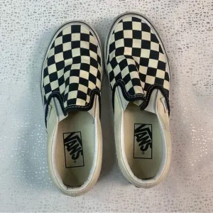 VANS Slip on Black and White Checkered Shoes