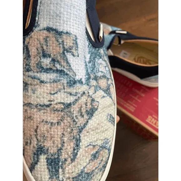 vans slip on Cali Tapestry Bear women size 8.5
