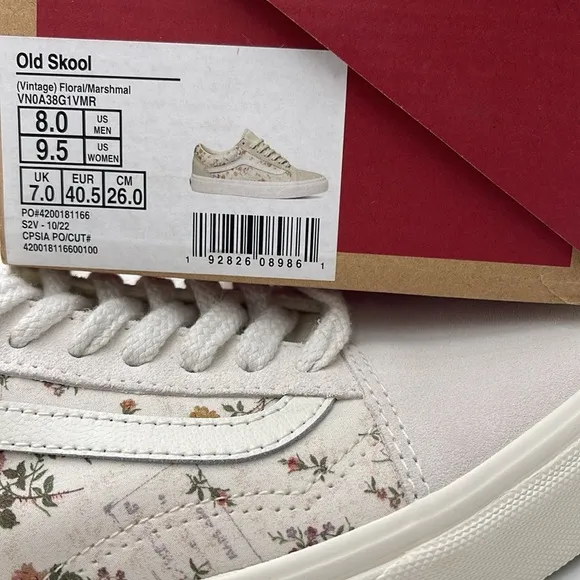 Vans WMNS Floral Cream Sneakers Old Skool(Vintage) Floral/MarshmalVN0A38G1VMR