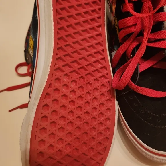 Vans x Marvel Limited Edition Iron Man High Top Shoes Size 7.5 Men's