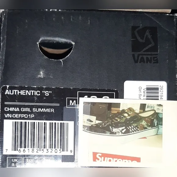 Vans X Syndicate Authentic &quot;S&quot; China Girl Summer     Vintage Vans