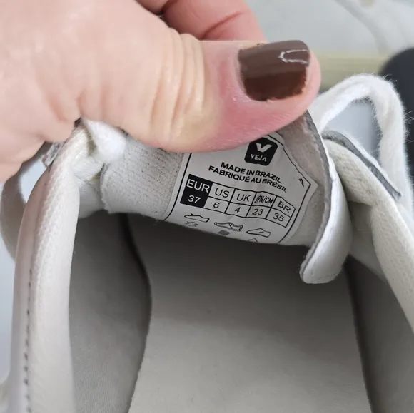 Veja | Esplar white leather sporty monochrome tennis prep sneakers | WMS 6